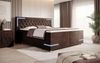 Boxspringbett Carlotta mit LED, Stauraum und USB (Samt) 180x200 Braun H4 (100kg+) Bild 2