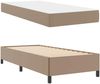 vidaXL Bettrahmen mit Matratze Cappuccino 90 x 200 cm Stoff 3398983 Bild 5