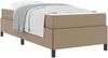 vidaXL Bettrahmen mit Matratze Cappuccino 90 x 200 cm Stoff 3398983 Bild 2