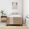 vidaXL Bettrahmen mit Matratze Cappuccino 90 x 200 cm Stoff 3398983 Bild 3