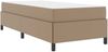 vidaXL Bettrahmen mit Matratze Cappuccino 90 x 200 cm Stoff 3398983 Bild 4