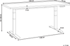 Schreibtisch elektrisch höhenverstellbar DESTINES Schwarz Hellbraun 160 cm 72 cm Bild 2
