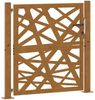 vidaXL Gartentor 100x100 cm Cortenstahl Helles Design 4100954 Bild 2
