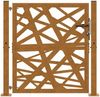 vidaXL Gartentor 100x100 cm Cortenstahl Helles Design 4100954 Bild 4