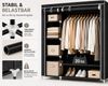 Best for Home Kleiderschrank Stoffe Schränke with Kleider Stab XXL faltbare Schränke mit zipper Bild 4