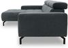 DOMO Collection Cunelli, Ecksofa mit Kopfstützfunktion, Microfaser steel, 175 x 292 cm Bild 3