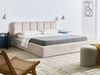 Bett mit Stauraum Stoff BASTON 180 x 200 cm Hellbeige Bild 3
