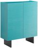 KAWOLA Highboard LYNN 2 Türen lackiert petrol 120 x 40 x 100 cm Bild 3