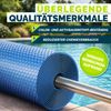 tillvex Pool Solarfolie Rund Ø 244 cm Solarplane Solarheizung Solarabdeckplane Poolheizung Wärmeplane Bild 3