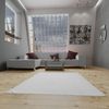 Kelim Teppich - Trendy »Fancy« 180 x 120 cm - weiß Bild 2