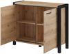 Küchenunterschrank VELDEN 30x50x82cm grifflos super matt Farbe: rubinrot super matt / grau (VE-D1D/30) Bild 3