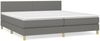 vidaXL Boxspringbett mit Matratze Stoff Dunkelgrau 200x200 cm, Härtegrad: H2 [3140482] Bild 2