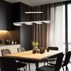 LED Pendelleuchte, 4-flammig, Metall Glas, chrom, H 93 cm Bild 2