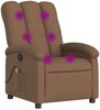 vidaXL Massagesessel Braun Stoff 371743 Bild 2