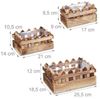 Holz Blumenkasten Zaunoptik 3er Set Bild 4