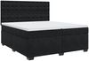 vidaXL Boxspringbett mit Matratze Schwarz 200x200 cm Samt 3291016 Bild 2