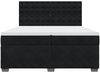 vidaXL Boxspringbett mit Matratze Schwarz 200x200 cm Samt 3291016 Bild 4