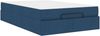 vidaXL Bettgestell mit Matratze 2 pcs Blau Stoff 3399486 Bild 5