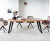 Esstisch Edge 200x100 XL Akazie Natur Metall Schräg Live-Edge Bild 2