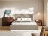 Selsey 'Togents' Polsterbett 180x200 mit Veloursbezug, Bettkasten und LED, Braun Bild 2