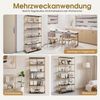 BarberPub Bücherregal Gold, Standregal mit 5 Ebenen, Büroregal mit Metallrahmen, Regal für Büro, Wohnzimmer, Schlafzimmer, Küche, Nagelstudio, 5166 Bild 5