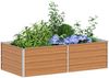 vidaXL Hochbeet Hellbraun 160 x 80 x 45 cm Verzinkter Stahl 42017333 Bild 3