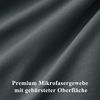 Kissenbezug 40x40 Set Anthrazit Mikrofaser Reißverschluss Weich Bild 5