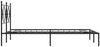vidaXL Bettgestell mit Kopfteil Metall Schwarz 120x200 cm 376500 Bild 5