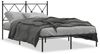 vidaXL Bettgestell mit Kopfteil Metall Schwarz 120x200 cm 376500 Bild 2