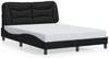 vidaXL Bettgestell mit LED ohne Matratze "Hvar" Schwarz 140x190 cm 3213927 Bild 5