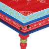 vidaXL Couchtisch Rot Handbemalt Massivholz Mango 353766 Bild 4