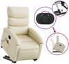 vidaXL Massagesessel mit Aufstehhilfe Creme Kunstleder 3204048 Bild 5