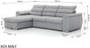 Ecksofa Schlafsofa Sofa PASCARA XS in Stoff Esito Dunkelgrün Ottomane Links Bild 4