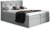 99rooms Arian Boxspringbett Strukturstoff 120x200 cm Hellgrau Bild 4