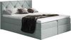 99rooms Arian Boxspringbett Strukturstoff 120x200 cm Hellgrau Bild 2