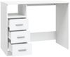 vidaXL Schreibtisch mit Schubladen Weiß 102x50x76 cm Holzwerkstoff 823032 Bild 5
