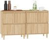 vidaXL Sideboards 2 Stk. Sonoma-Eiche 60x35x70 cm Holzwerkstoff 3185754 Bild 4