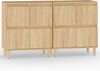 vidaXL Sideboards 2 Stk. Sonoma-Eiche 60x35x70 cm Holzwerkstoff 3185754 Bild 2