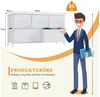 IDEASY Schubkastenkommode Frisiertisch,Schlafzimmerschrank-Organizer mit 5Schubladen mit Griffen (100×53×30 cm rutschfester dreidimensionaler Stoffschrank), Flurschubladenschrank zur Kleideraufbewahrung,Kleiderschrank-Organizer Bild 3