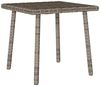 vidaXL Garten-Couchtisch Rechteckig Grau 40x40x37 cm Poly Rattan 4104047 Bild 2