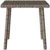 vidaXL Garten-Couchtisch Rechteckig Grau 40x40x37 cm Poly Rattan 4104047 Bild 5