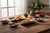 WestCraft Sushiteller SUSHI TELLER SET, Sushi Geschirr Set, Mehrteiliges Sushi-Set, (6 St), für 2 Personen Sushi-Teller, Schalen und Essstäbchen versch. Designs Bild 3