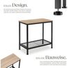 tectake Beistelltisch Filton (1-St, 1 tlg), Hochkantiger Beistelltisch im typischen Industrial Style Bild 3