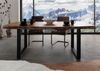 Baumtisch Akazie 220x100x77 natur lackiert / U-Beine anthrazit matt FREEFORM 5 Bild 3
