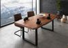 Baumtisch Akazie 220x100x77 natur lackiert / U-Beine anthrazit matt FREEFORM 5 Bild 2