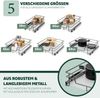 Teleskopschubladen 2er Set - für 45 cm Schrank mit Einlegeboden, aus Metall, (Grau) Bild 5