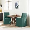 vidaXL Esszimmerstühle 2 pcs Dunkelgrün 57 x 67 x 98 cm Stoff 42017921 Bild 3