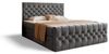 Goldstoff Boxspringbett TAURIEL mit Federkernmatratze & Topper, zwei Bettkästen (von 120 bis 200x200 cm), modernes Doppelbett aus Velvet Stoff mit edlem Kopfteil Bild 4