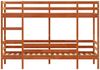 vidaXL Etagenbett Wachsbraun 75x190 cm Massivholz Kiefer 3284226 Bild 5