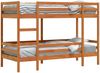 vidaXL Etagenbett Wachsbraun 75x190 cm Massivholz Kiefer 3284226 Bild 4